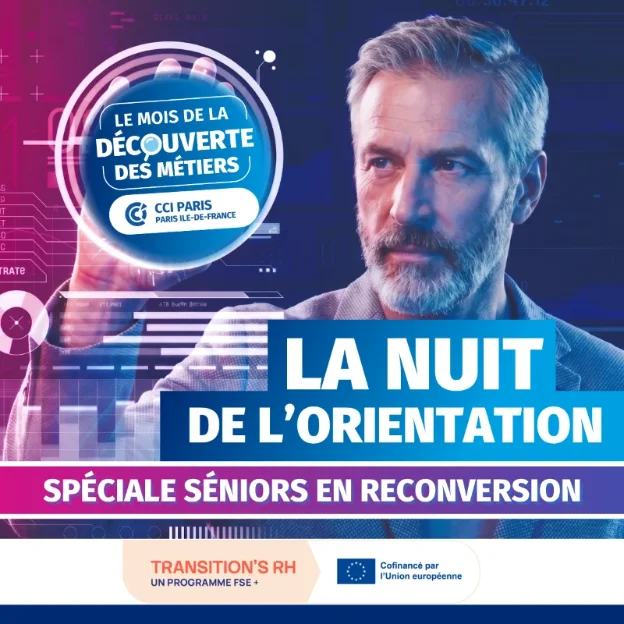 3 décembre 2026 15h - 19h Nuit de l'Orientation spéciale seniors en reconversion